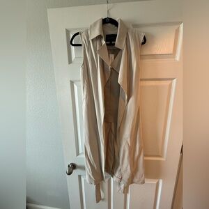 Banana Republic Sleeveless Beige Trench Vest
